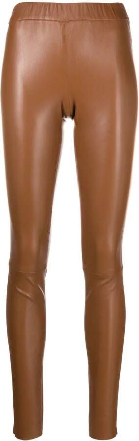 Max & Moi Leren legging Bruin