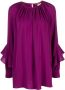 Max Mara Blouse met ruches Roze - Thumbnail 1