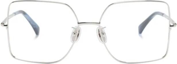 Max Mara Eyewear Bril met vierkant montuur Zilver
