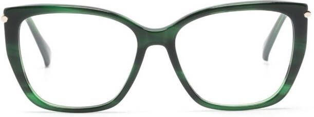 Max Mara Eyewear Bril met cat-eye montuur Groen