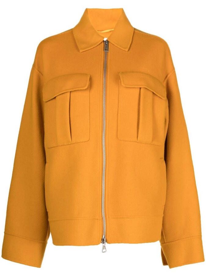 Sportmax Jas met rits Geel