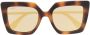 Max Mara Eyewear Zonnebril met oversized montuur Bruin - Thumbnail 1