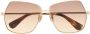 Max Mara Eyewear Zonnebril met oversized montuur Goud - Thumbnail 1