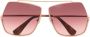 Max Mara Eyewear Zonnebril met piloten montuur Goud - Thumbnail 1