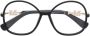 Max Mara Eyewear Zonnebril met rond montuur Zwart - Thumbnail 1