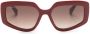Max Mara Eyewear Zonnebril met vierkant montuur Rood - Thumbnail 1