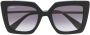 Max Mara Eyewear Zonnebril met vierkant montuur Zwart - Thumbnail 1