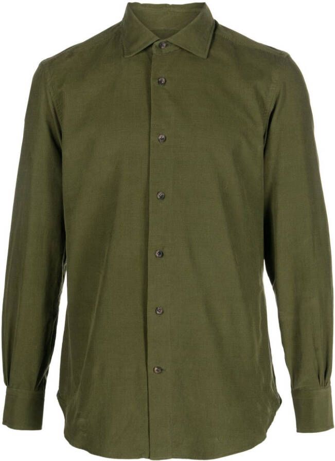 Mazzarelli Button-up overhemd Groen