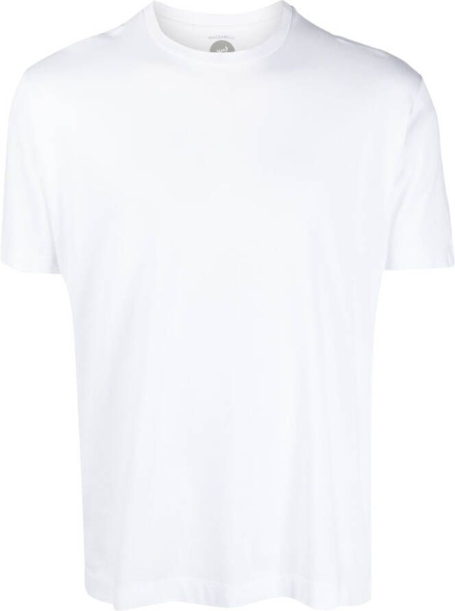 Mazzarelli T-shirt met ronde hals Wit