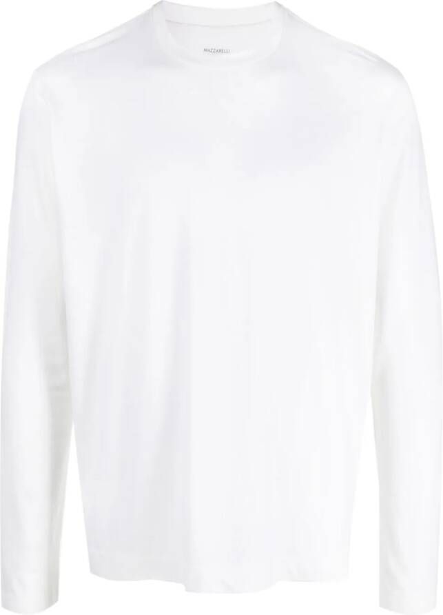 Mazzarelli T-shirt met ronde hals Wit