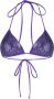 MC2 Saint Barth Bikinitop verfraaid met kristallen Paars - Thumbnail 1