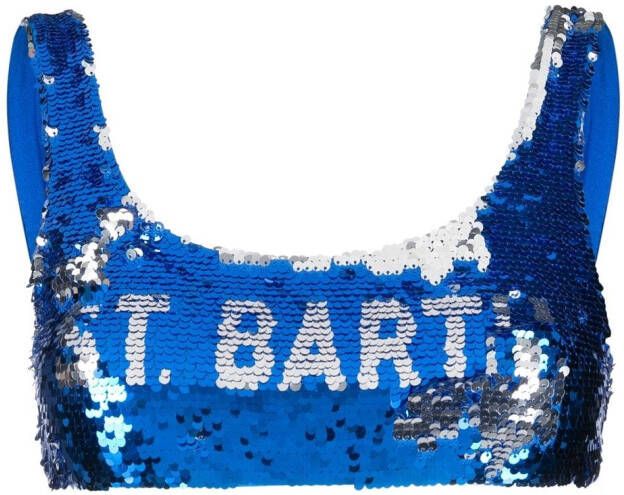 MC2 Saint Barth Bikini met pailletten Blauw