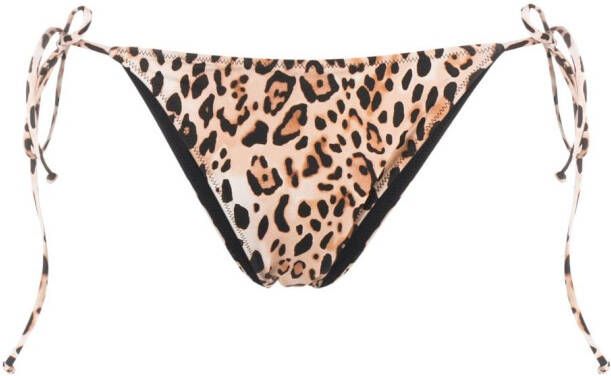 MC2 Saint Barth Bikinislip met luipaardprint Beige