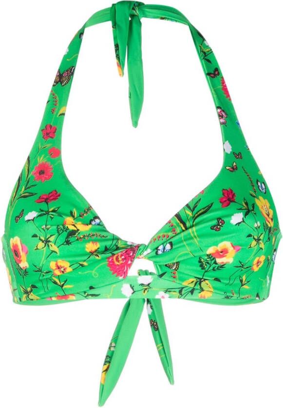 MC2 Saint Barth Bikinitop met bloemenprint Groen