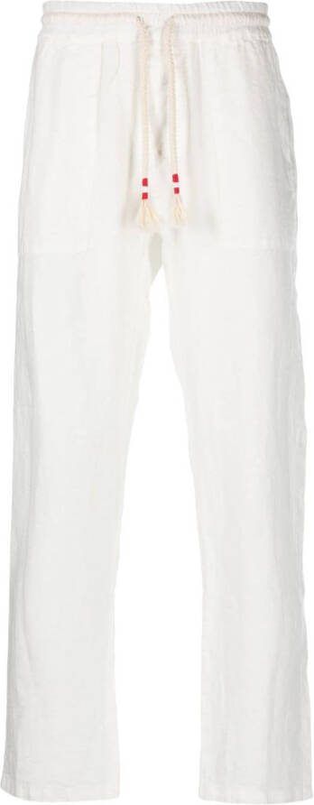 MC2 Saint Barth Calais broek met trekkoordtaille Wit