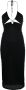 MC2 Saint Barth Midi-jurk met uitgesneden detail Zwart - Thumbnail 1