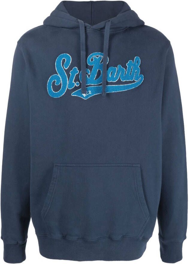 MC2 Saint Barth Hoodie met logo Blauw