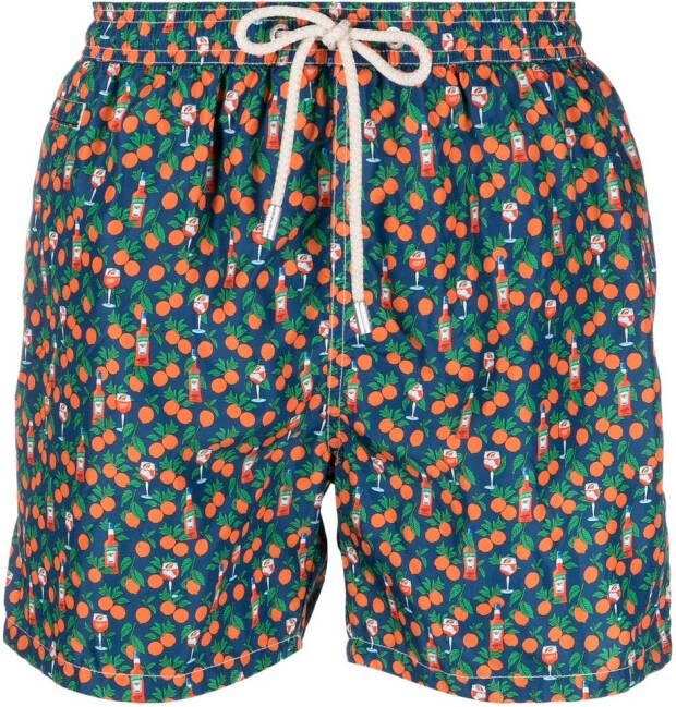 MC2 Saint Barth Zwembroek met print Groen