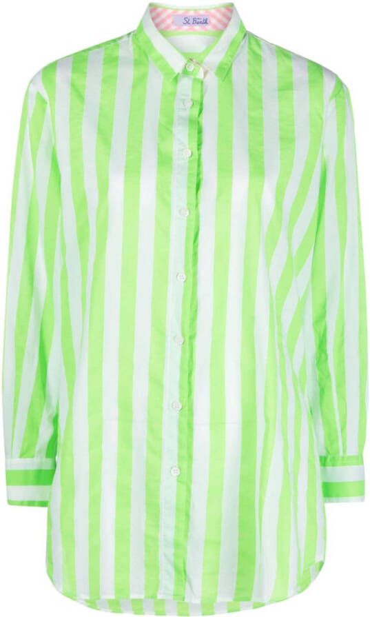 MC2 Saint Barth Gestreepte blouse Groen