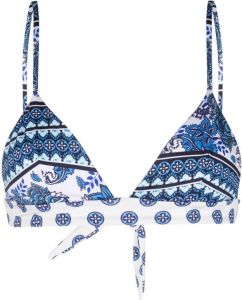 MC2 Saint Barth Bikinitop met grafische print Blauw