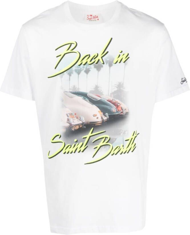 MC2 Saint Barth T-shirt met grafische print Wit