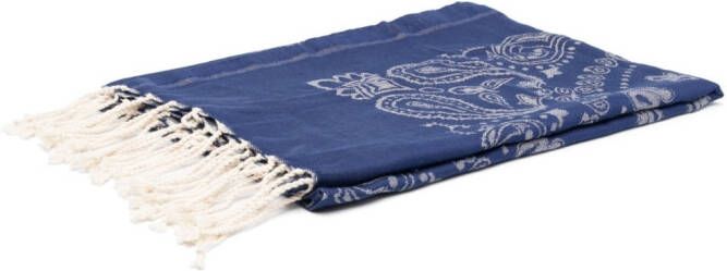 MC2 Saint Barth Handdoek met paisley-print Blauw