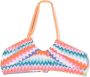 MC2 Saint Barth Kids Bikini met zigzag-print Blauw - Thumbnail 1