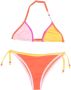 MC2 Saint Barth Kids Bikini set met colourblocking Oranje - Thumbnail 1