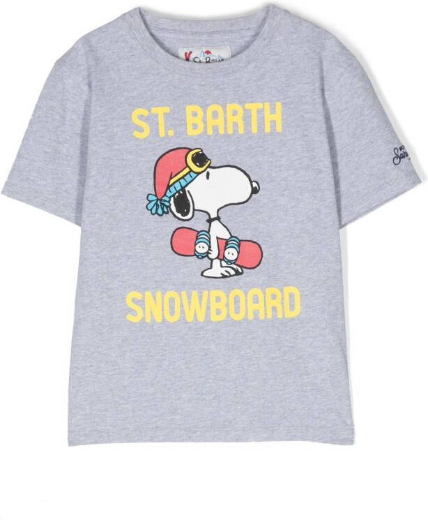 MC2 Saint Barth Kids T-shirt met print Grijs