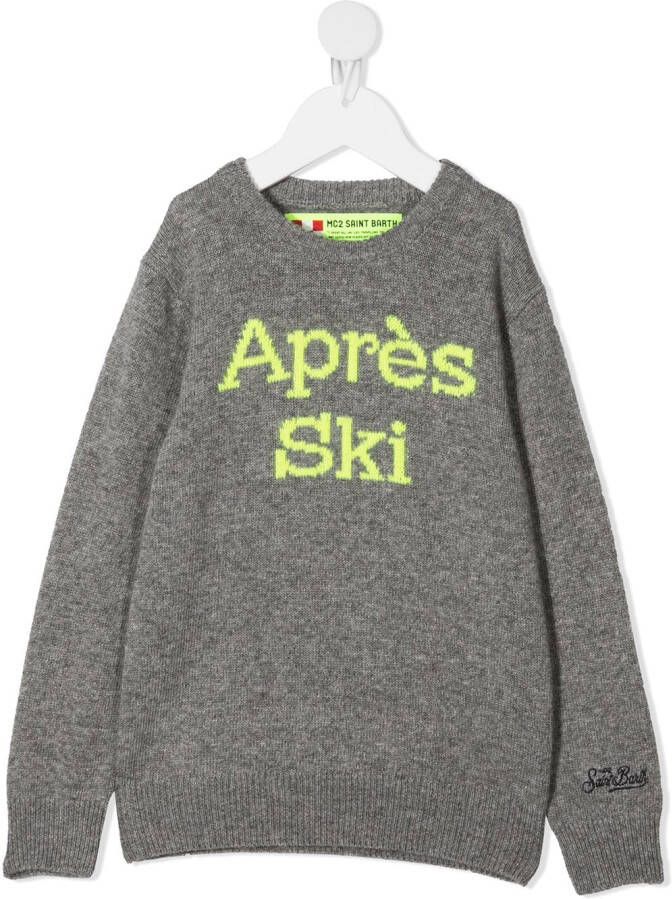 MC2 Saint Barth Kids Gebreide trui Grijs