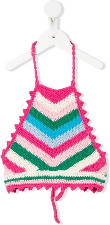 MC2 Saint Barth Kids Gestreepte top Roze