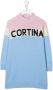 MC2 Saint Barth Kids Intarsia jurk Blauw - Thumbnail 1
