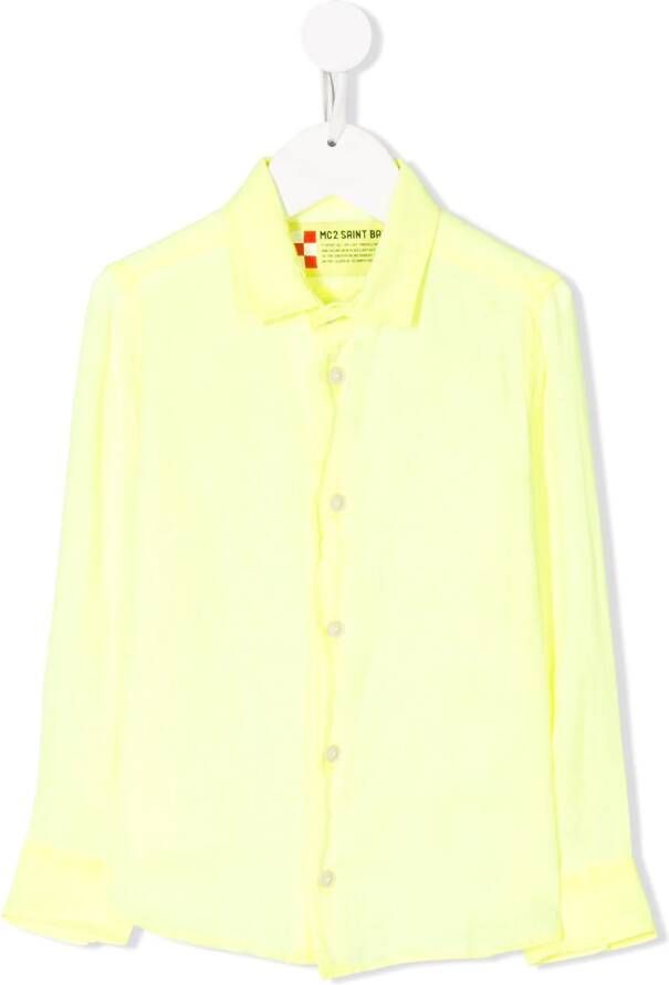 MC2 Saint Barth Kids Agnes 94 shirt met lange mouwen Geel