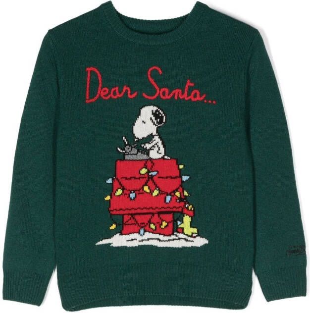 MC2 Saint Barth Kids Trui met ronde hals Groen