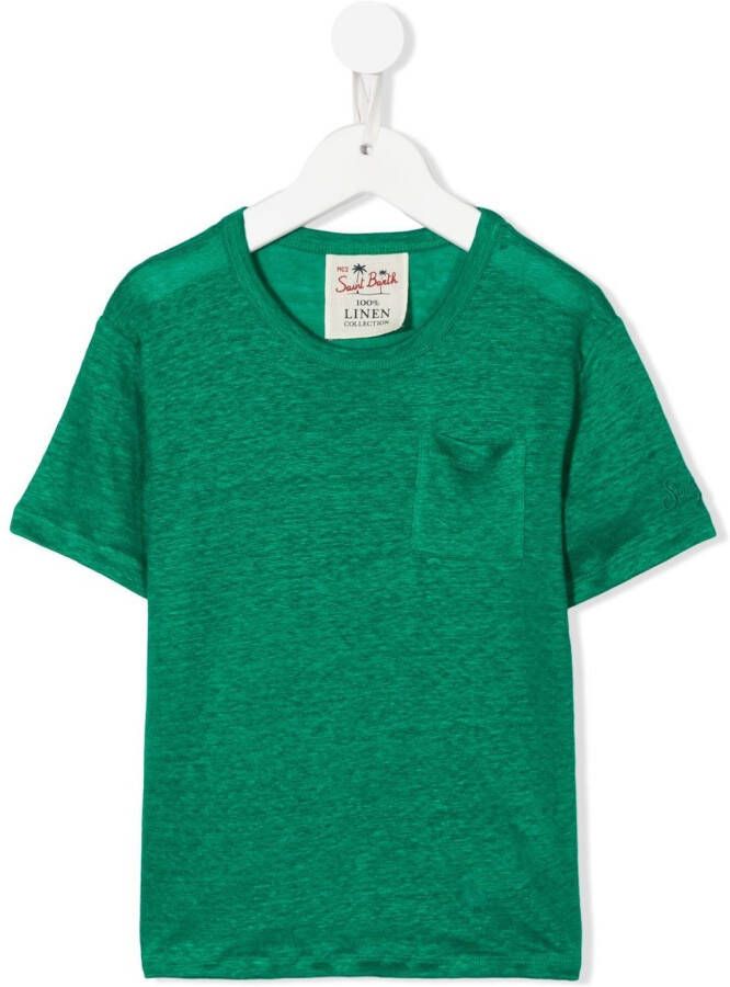MC2 Saint Barth Kids T-shirt met ronde hals Groen