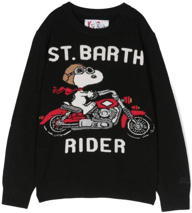 MC2 Saint Barth Kids x Peanuts trui met print Zwart