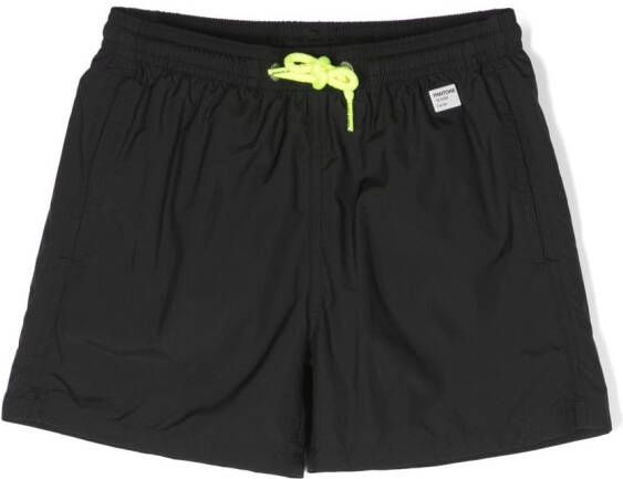 MC2 Saint Barth Kids x Pantone zwembroek met applicatie-detail Zwart