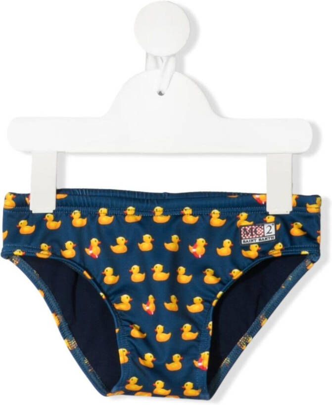 MC2 Saint Barth Kids Zwembroek met print Blauw