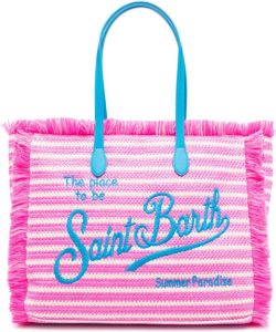 MC2 Saint Barth Shopper met geborduurd logo Roze
