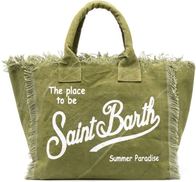 MC2 Saint Barth Canvas strandtas Groen
