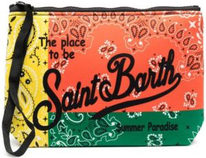 MC2 Saint Barth Make-up tas met logoprint Oranje