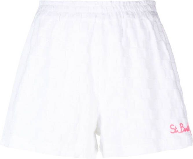 MC2 Saint Barth Shorts met elastische taille Wit