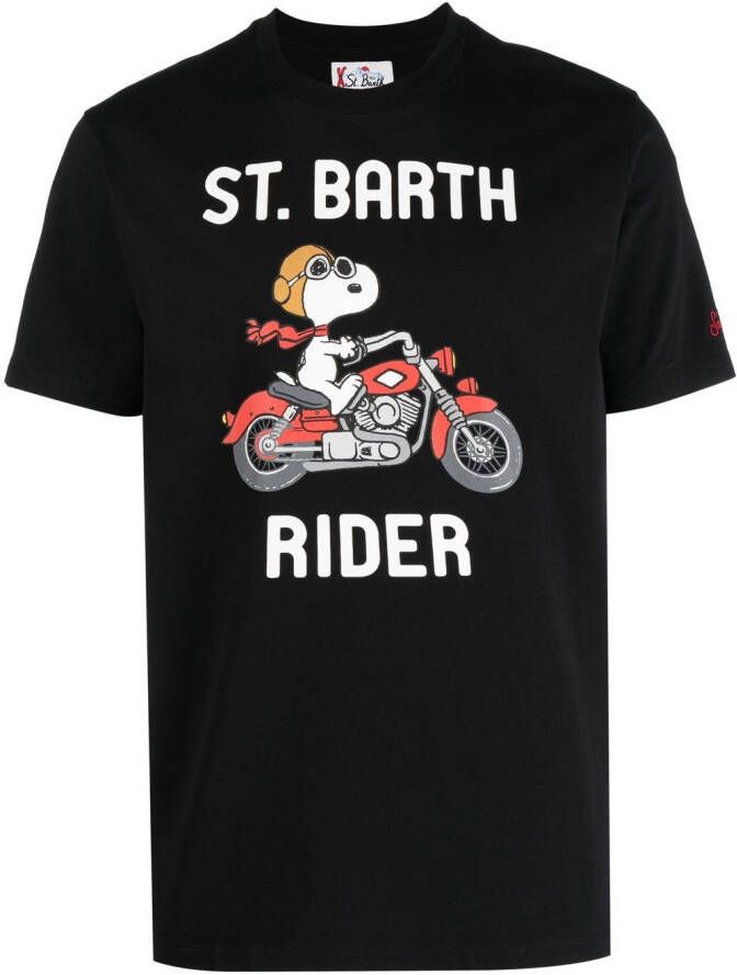 MC2 Saint Barth T-shirt met print Zwart