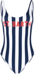 MC2 Saint Barth Badpak met logoprint Blauw