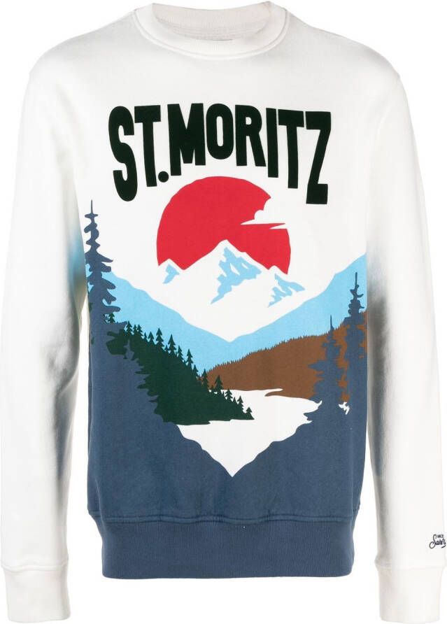 MC2 Saint Barth Sweater met grafische print Wit