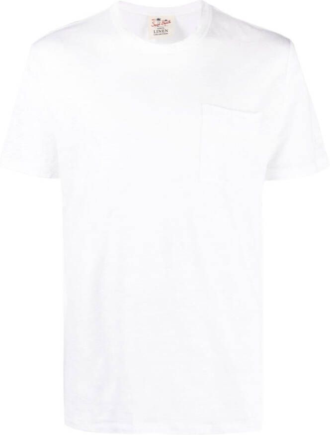 MC2 Saint Barth T-shirt met borstzak Wit