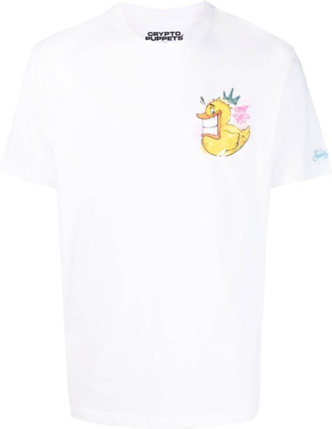 MC2 Saint Barth T-shirt met logoprint Wit