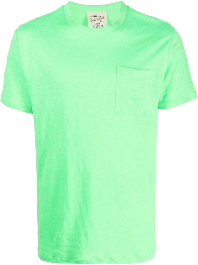 MC2 Saint Barth T-shirt met opgestikte zak Groen