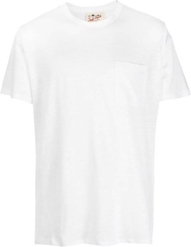 MC2 Saint Barth T-shirt met opgestikte zak Wit
