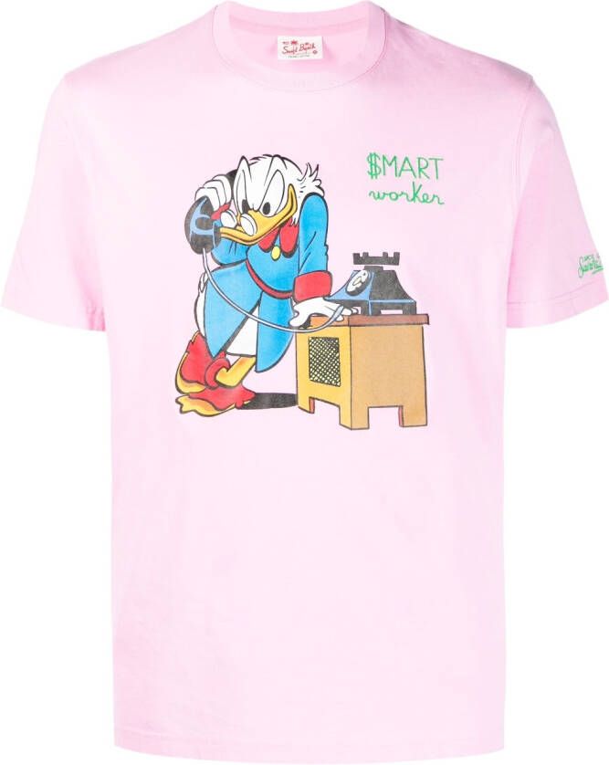 MC2 Saint Barth T-shirt met print Roze